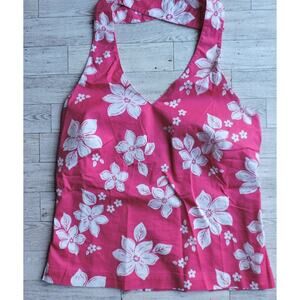 Vintage CENTRAL FALLS Hawaiian Halter Top Womens' Size Small
